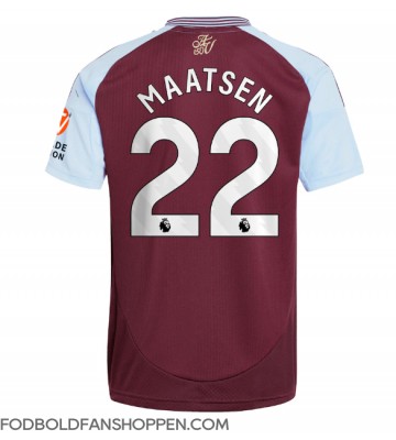 Aston Villa Ian Maatsen #22 Hjemmebanetrøje 2024-25 Kortærmet